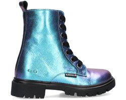 BunniesJR 225884-998 Meisjes Biker Boots - Blauw - Suède - Veters