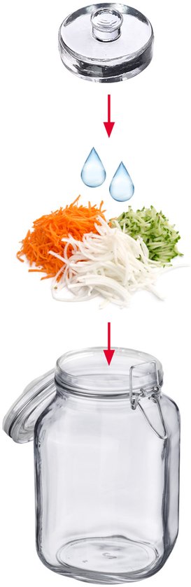 Westmark Gewichten voor fermentatie – set van 4 glazen gewichten voor fermentatie, accessoires voor fermentatie – glas, Ø 7cm