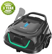 WYBOT A1 draadloze zwembadrobotstofzuiger, dubbele filters, 120 min looptijd, 2,5 uur snel opladen, voor bovengrondse zwembaden met platte bodem, zwart, Bijgewerkte Nederlandse gebruiksaanwijzing