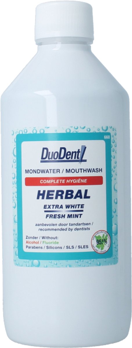 Duodent Herbal Extra White/Freshness - 500 ml - Mondwater