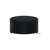 Tuintafel hoes - Ronde tuintafel hoes - meubelafdekkingen - 120x75 cm - meubelhoezen - Waterdichte meubelhoes - 1 stuk - zwart - 210D Oxford-doek - ronde meubelhoes - Topkwaliteit beschermhoes -Beschermhoes voor tuinmeubelen