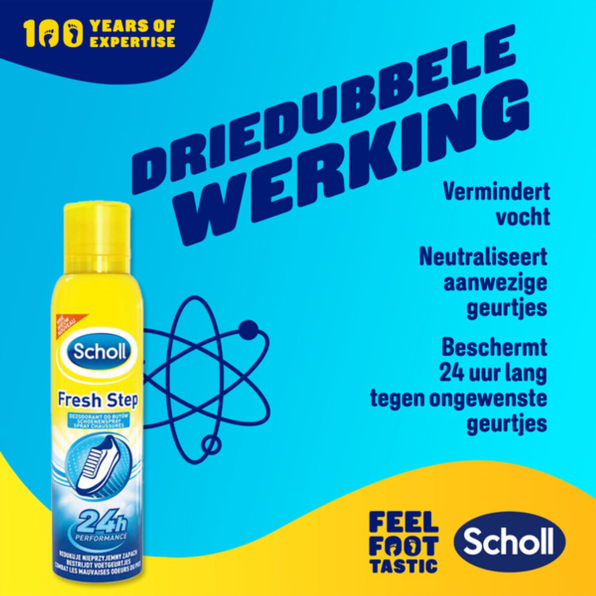Scholl Schoenendeodorant Spray - 3 x 150 ml - Voordeelverpakking