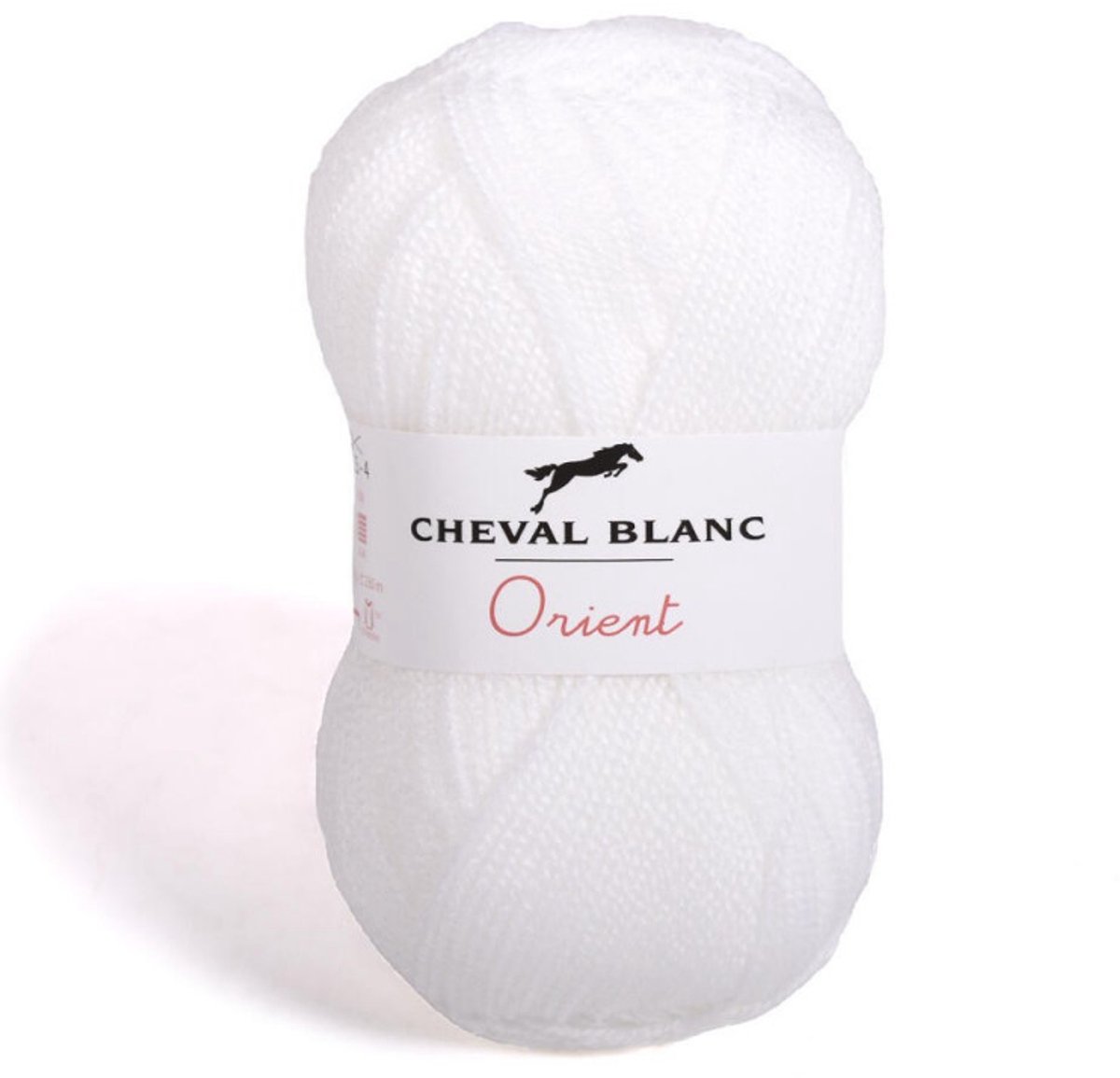 Orient Dun Acrylgaren - 5 bollen van 50 gram - Wit (011) - pendikte 2,5/3 mm.
