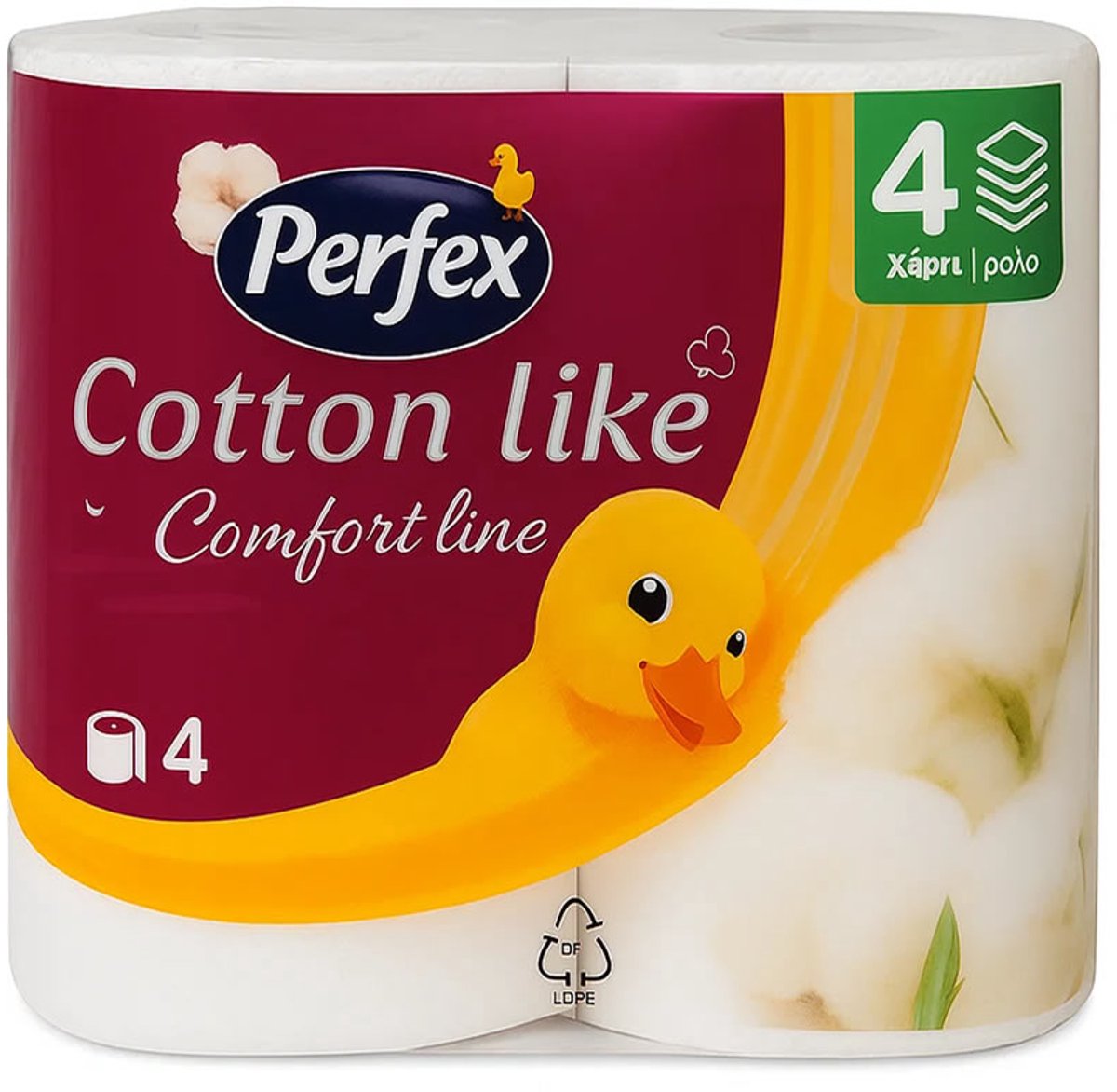 Perfex - Toiletpapier - 3 Laag - 4 rollen