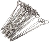 Barbecue Lange Spiezen 50 stuks - Luxe RVS Vleespennen - Kebab / Marshmallow Spiezen - BBQ Accesoires