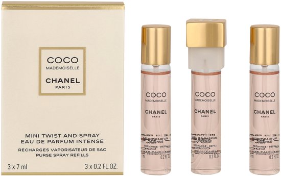 CHANEL COCO ミニツイストアンドスプレー 3x7ml COCO MADEMOISELLE EAU DE PARFUM INTENSE MINI TWIST AND SPRAY - 3 x