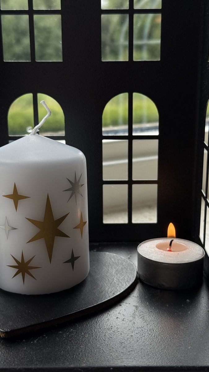 Kaars - Troost kaars - Sterren - Afscheid - Uitvaart _ Cadeau - Afscheid & Troost AF-TK49-118