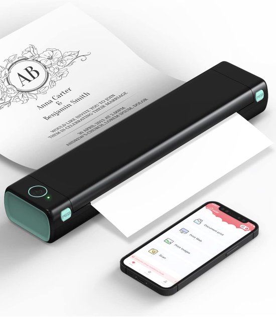 Pora&Co A4 Draagbare Printer