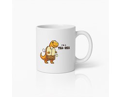 330ml Schattige Ik Ben een Tea-Rex Theeliefhebber Mok – Grappig Cadeau Voor Dino Fans