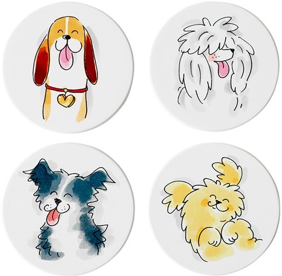 Blond Amsterdam, Spécialités, Animal : lot de sous-verres Chien
