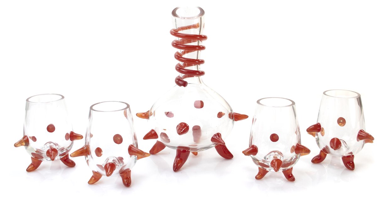 Loranto - 4 Glazen & Karaf set - Luxe Drink glazen - Europees glas