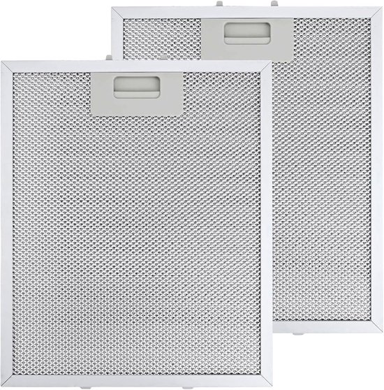 Filtre de rechange pour hotte aspirante - 310 x 250 mm - Lot de 2 - Pour hotte aspirante AEG - Filtres pour hotte aspirante - Filtre à graisse métallique - Filtres hotte aspirante de Cuisine