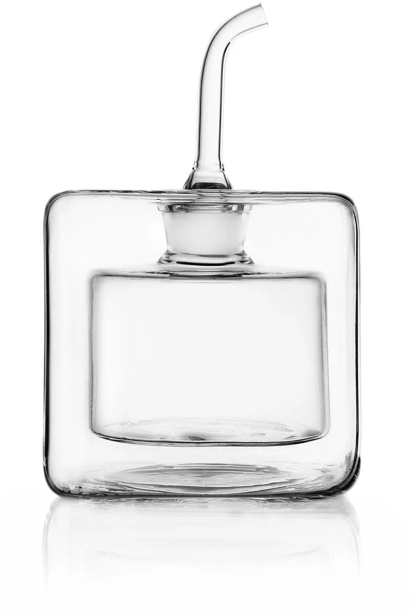 Ichendorf Cube olie / azijn fles 17cl vierkant dubbelwandig