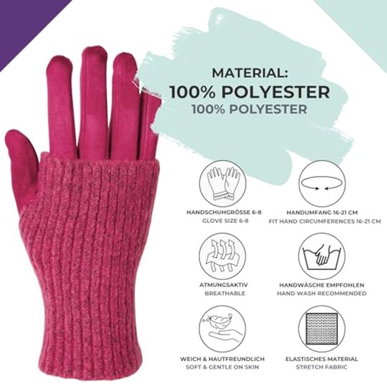SUTIYO Winterhandschoenen voor dames, met fleecevoering SUTIYO Winterhandschoenen voor dames, met fleecevoering