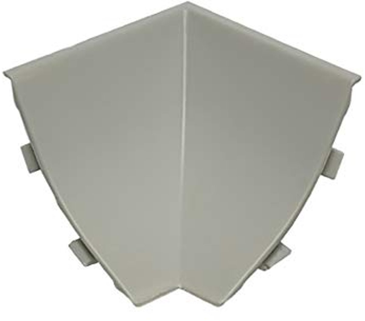 DQ-PP HOEKLIJST BINNENHOEK - Aluminium mat - 23 x 23 mm - PVC - Keukenstrip Werkblad Afwer