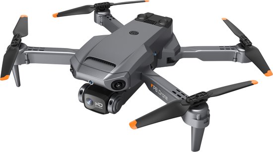 SefSay P8 Drone Zwart - Drone met dubbele camera - Obstakel ontwijking - Drones - drone voor kinderen - Drones met camera voor volwassenen - Inclusief opbergtas en 2 accu's