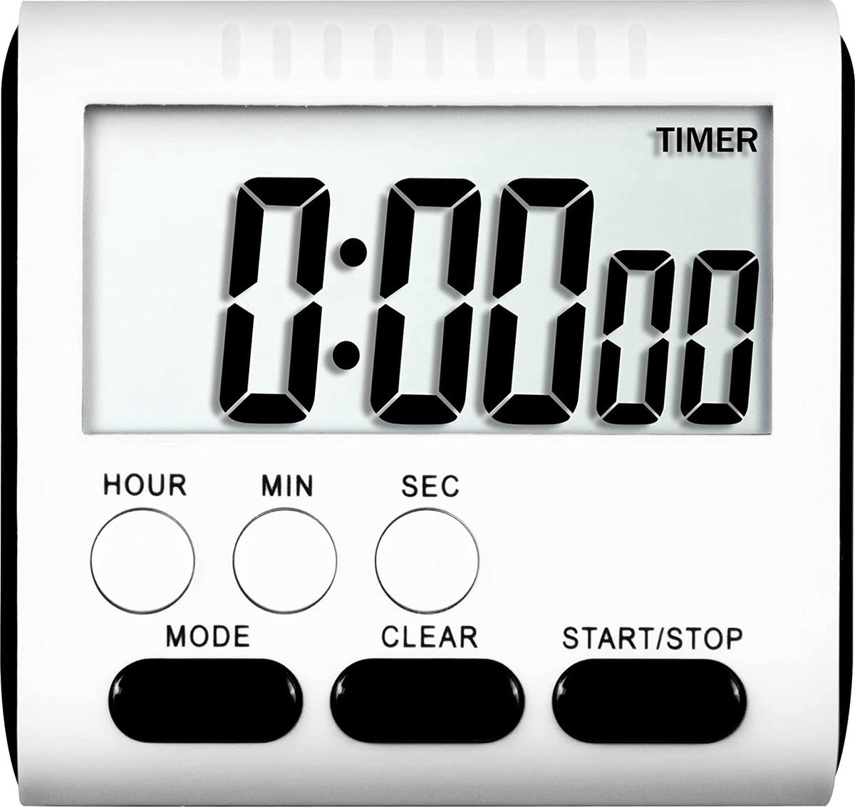 Missan® Keukentimer Klokje - Timer - 24 uur digitale wekker - LCD-scherm magnetische backing