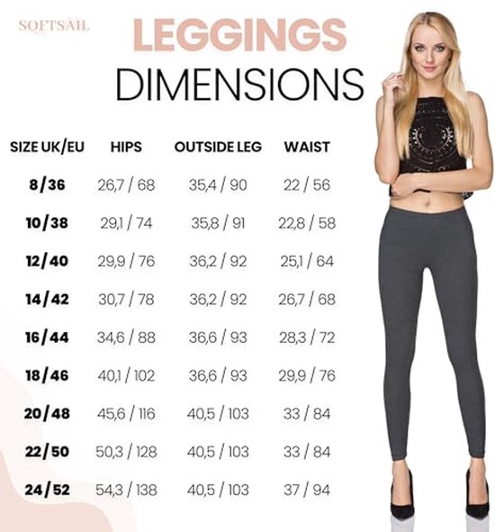 Dames Leggings van Katoen - Sportieve en Modieuze Mid Waist Leggings voor Yoga, Wandelen en Vrije Tijd — afbeelding 4