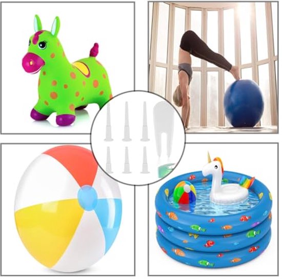 Vervangingsset voor Oefenbalpluggen met Verwijderingshulpmiddel - Perfect voor Yogaballen en Fitnessballen van Merkloos — afbeelding 5