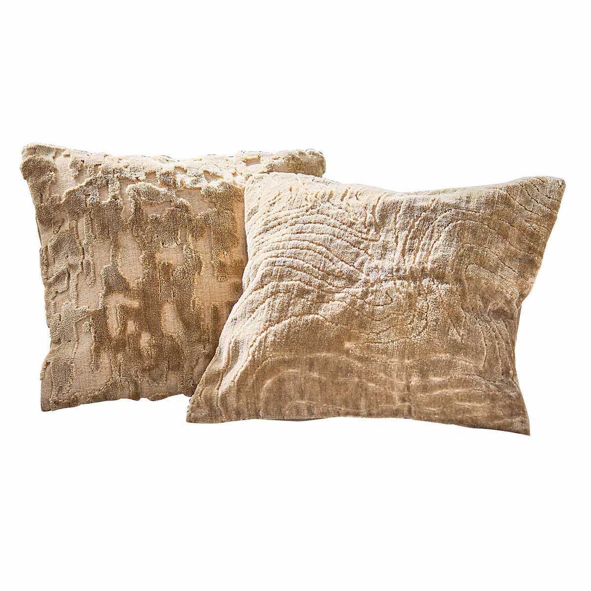 Loberon Kussenhoes set van 2 Doranza goud/bruin