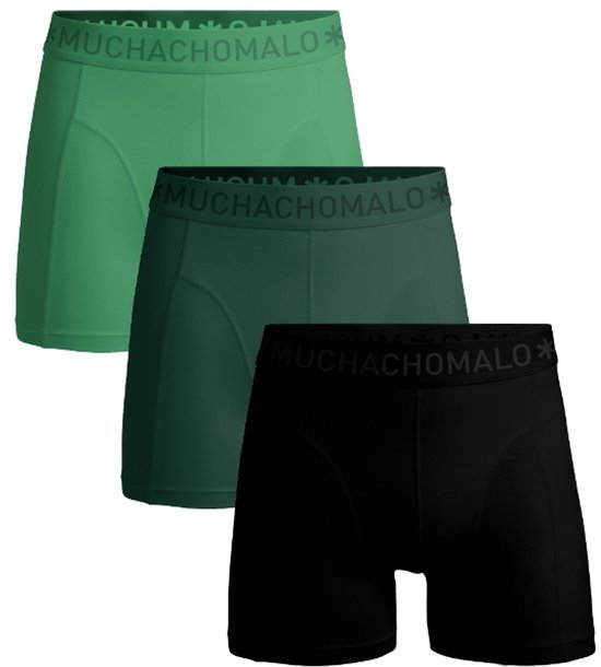 Muchchomalo microfiber boxershorts (2-pack), heren boxers normale lengte, zwart Muchchomalo microfiber boxershorts (2-pack), heren boxers normale lengte, zwart