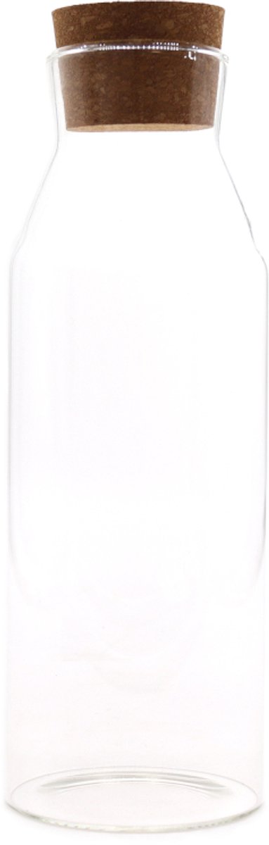 Cottage Kurk Glazen Pot - Helder - 25cm
