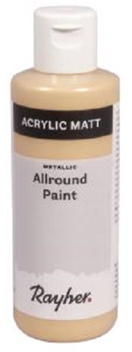 Rayher verf - kwaliteit hobbyverf - Acrylic - 80 ML - mat metallic Briljant gold