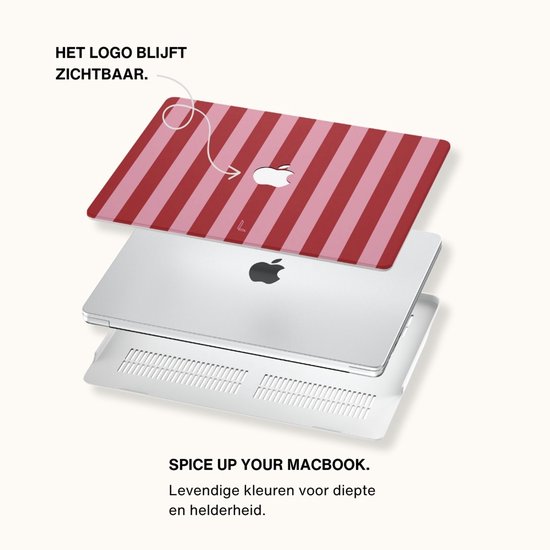 Étui Lunso pour MacBook Air 13 pouces (2022-2025) - Coque - Candy Floss