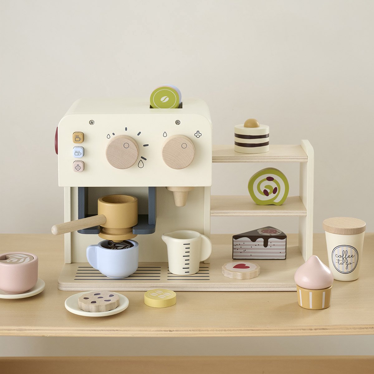 Petite Amélie Houten Koffiebar 22 delig - Noisette