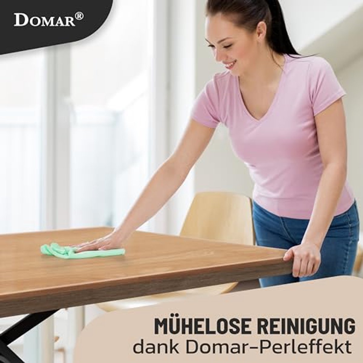 Transparante tafelfolie op maat voor optimale tafelbescherming - 80 x 80 cm