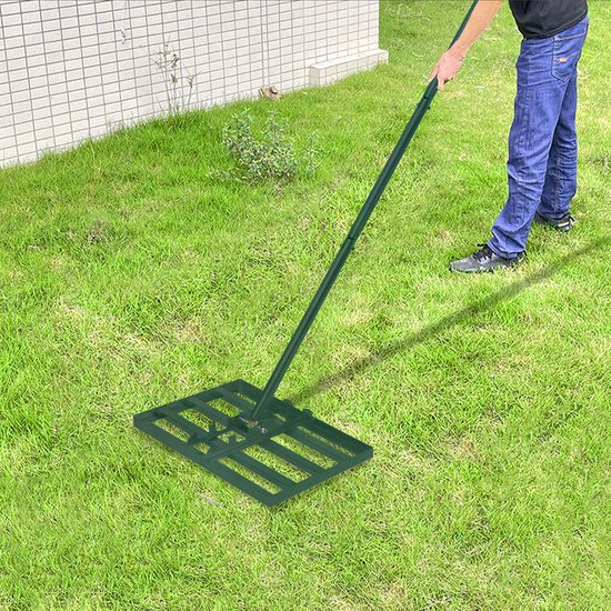 50x25cm Rasenrakel Voor Sanden En Abzetten, Rasen Nivellierreken, Rasenwerkzeug, Vlakkenebner, Levelingrake, Leveler Voor Het Niveau Aanpassen Van Het Gras In De Tuin, Met Een Ergonomische Greep, Geschikt Voor Tuin, Golfbaan En Hinterhof, Greep — afbeelding 3
