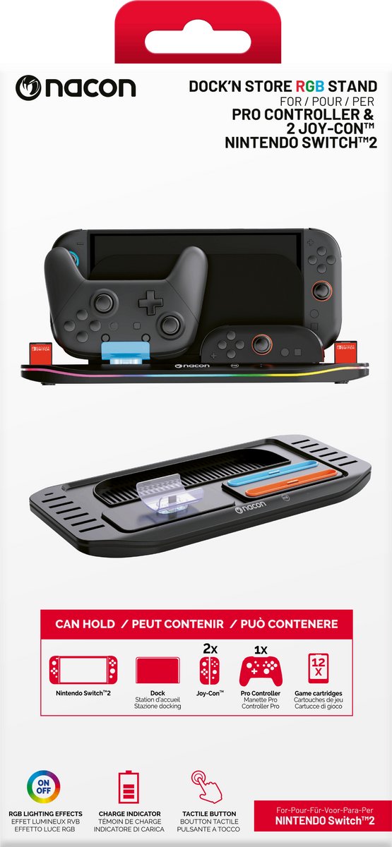 Nintendo Switch 2 - Dock'n Store Rgb-Laadstation Voor Nintendo Switch™2 Pro-Controller En 2 Joy-Con™-Controllers – foto 7