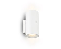 BRILONER Isy – Oplaadbare Wandlamp – zonder stroomaansluiting & boren – dimbaar met touch – warm wit licht – wit – Ø6 x 12 cm