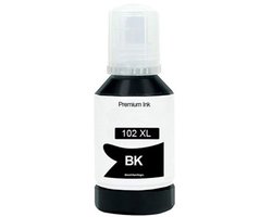 Inkt 1x Zwart Geschikt voor Epson EcoTank 102 / E102 ET-2700 2750 2751 2756 3700 3750 4750