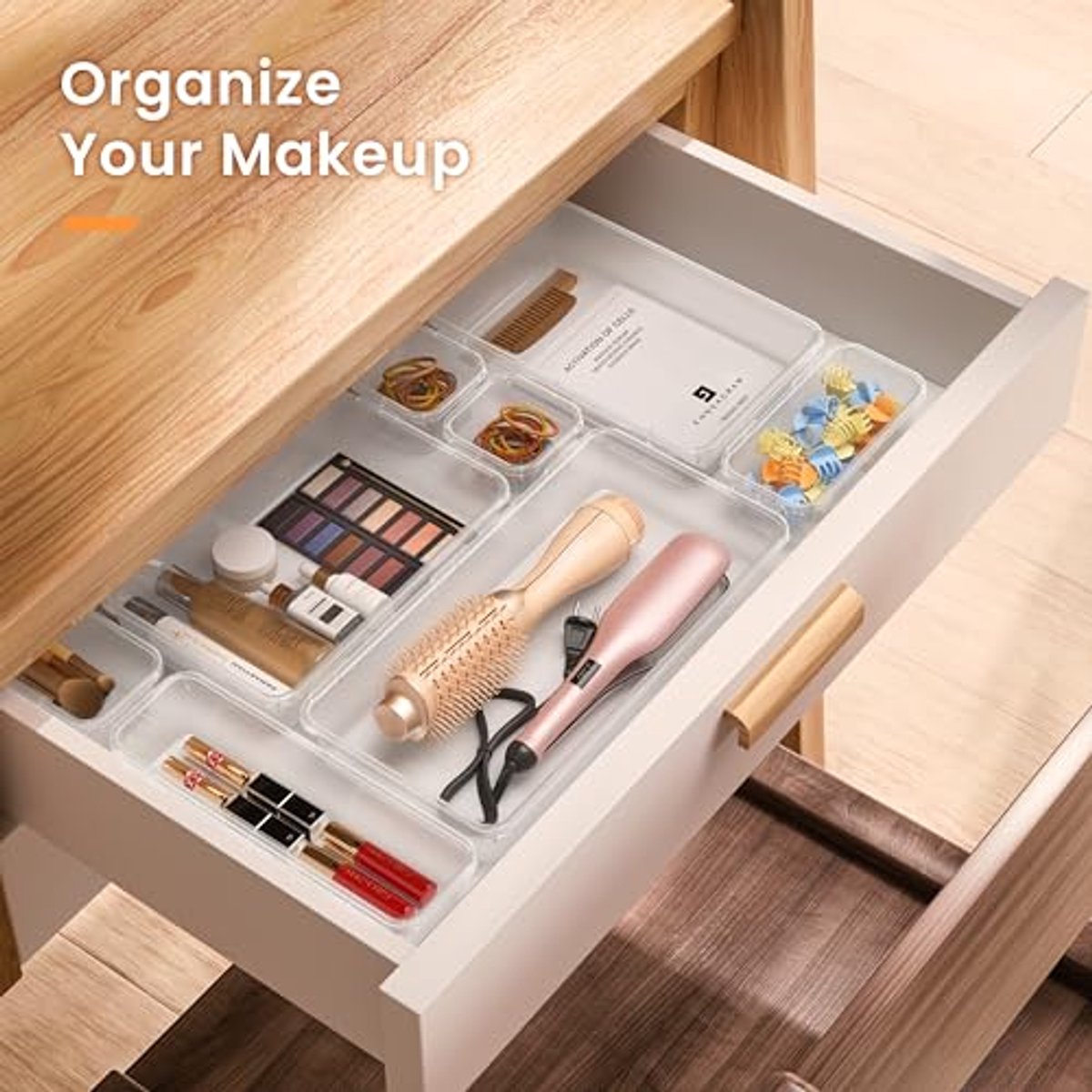 30 Stuks Lade Organizer met 5 Maten voor Cosmetica, Keuken en Bureau