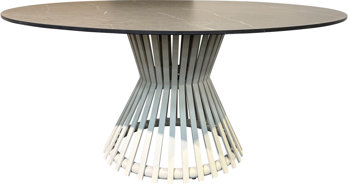 Pasadena low dining tuintafel 140xH69 cm keramisch latte