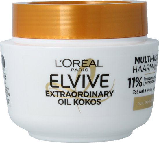 L'Oréal Paris Elvive Extraordinary Oil Haarmasker - 300 ml - Fijne Kokosolie