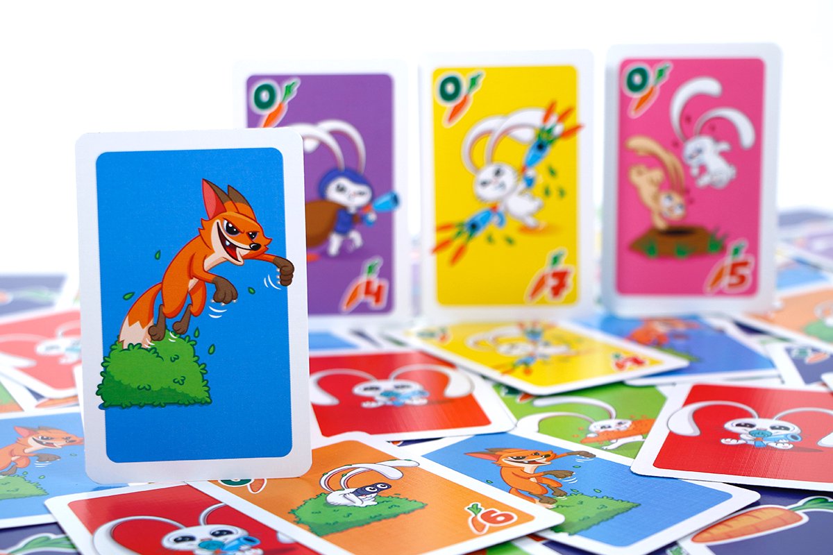 999 Games - Badass Bunnies Kaartspel - Ben jij de sluwe vossen te slim af? - Bevat eenvoudige spelregels in NL EN en FR — afbeelding 11