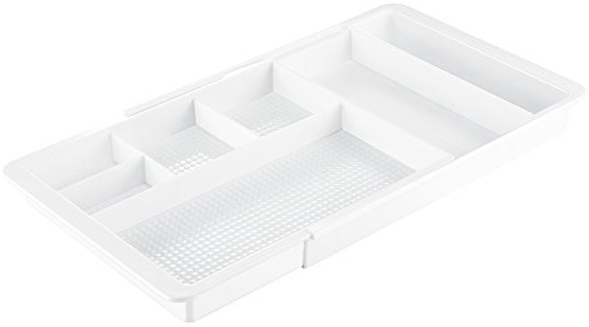 Cosmetica-organizer met uittrekbare schuifladen van kunststof - Wit