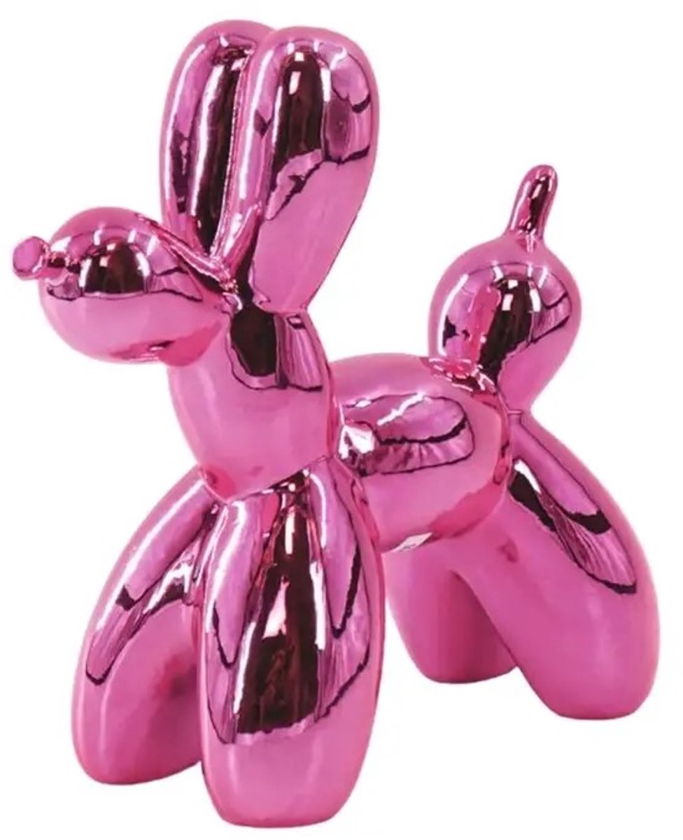 Housevitamin Beeld - Ballonhond - Pink - Ceramic - 20x9x19 cm - Cadeau.