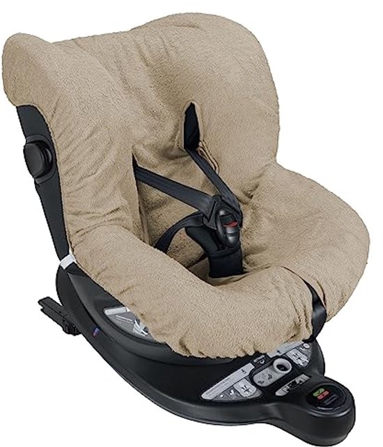Hoes for kinderstoel | Hoes for babyeetkamerstoel | PU lederen kinderstoelhoes | Zachte stoelhoes met vulling (Color : Beige