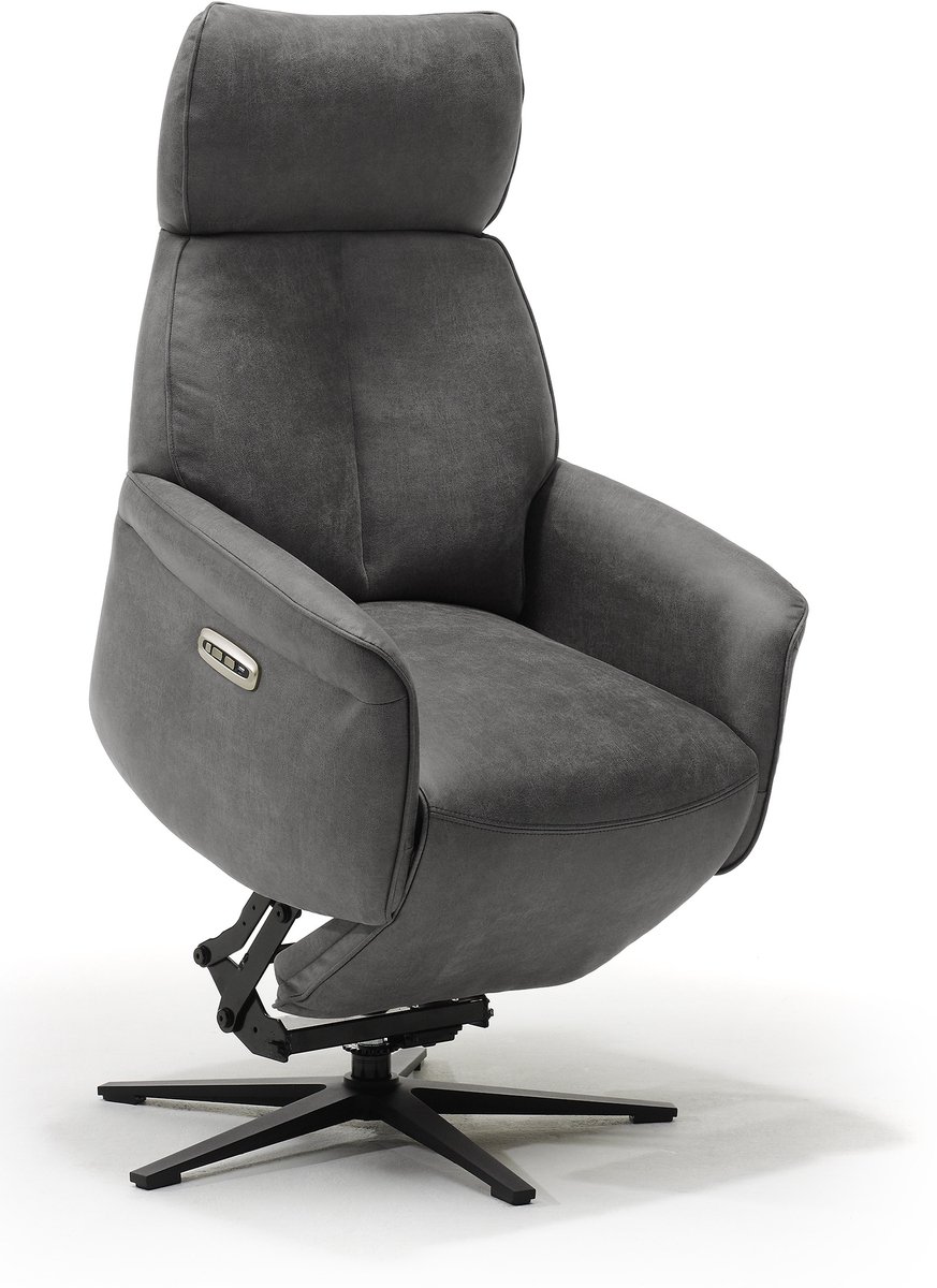 Relaxfauteuil Jaxx – Microleder – Sta-op stoel - Elektrisch Verstelbaar