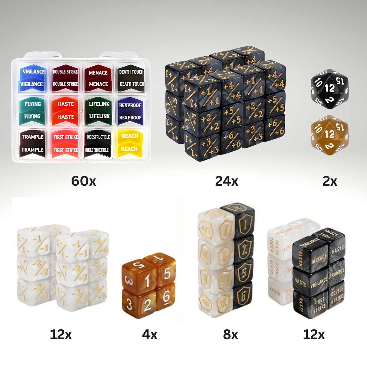 Dobbelsteen en Counter Token Set voor Magic: The Gathering