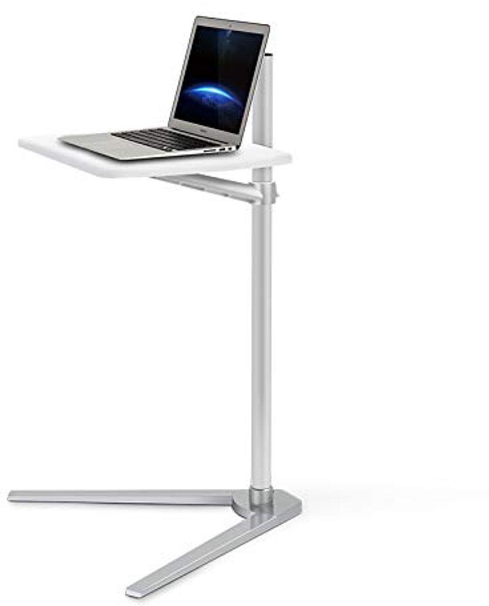 Verstelbare Overbed Tafelstandaard met Dienblad voor Laptop en Bureau