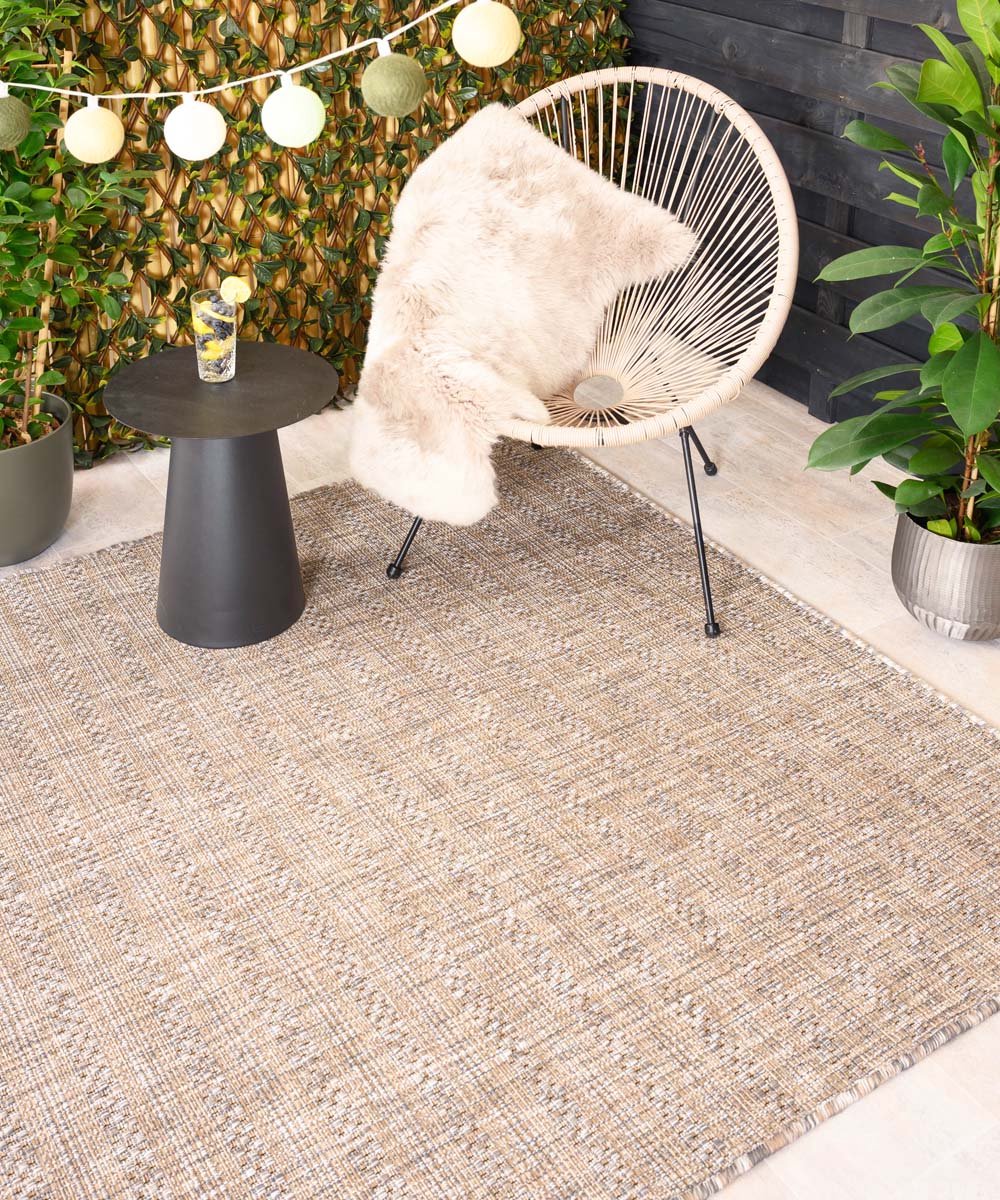 Buitenkleed - Horizon Beach lichtgrijs/beige 280x370