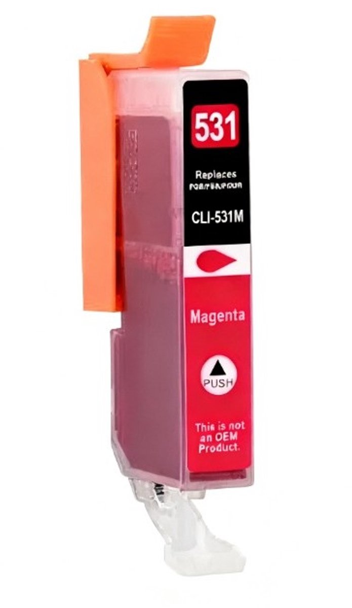 Inktcartridge Geschikt voor Canon PGI-530 / CLI-531 | 1x Magenta cartridge Geschikt voor Canon Pixma TS8750 - TS8751 - Inktpatronen - Inkt - printer