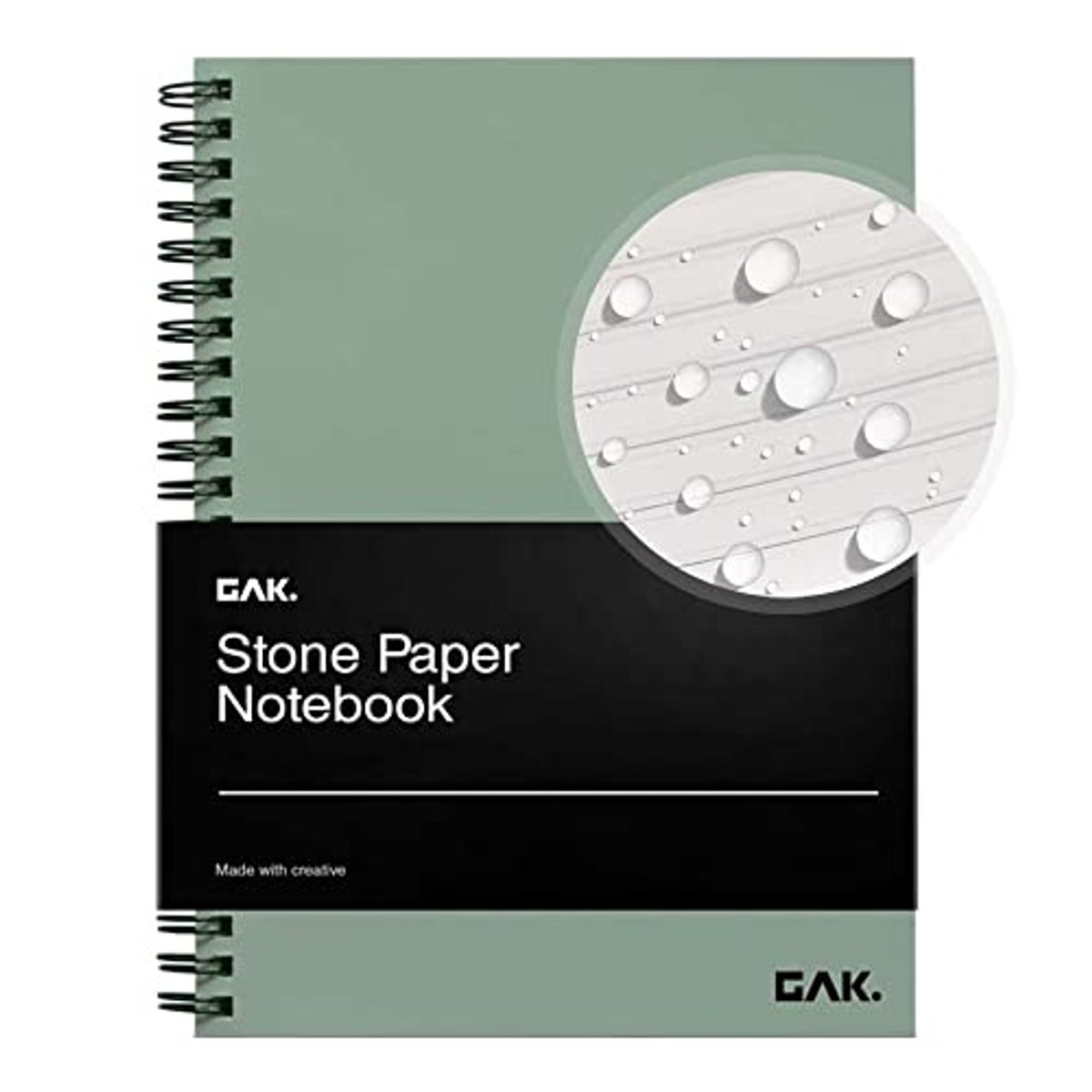 Waterdicht Spiraal Notitieboek 18,2 x 25,7 cm - 50 Vellen Duurzaam en Milieuvriendelijk