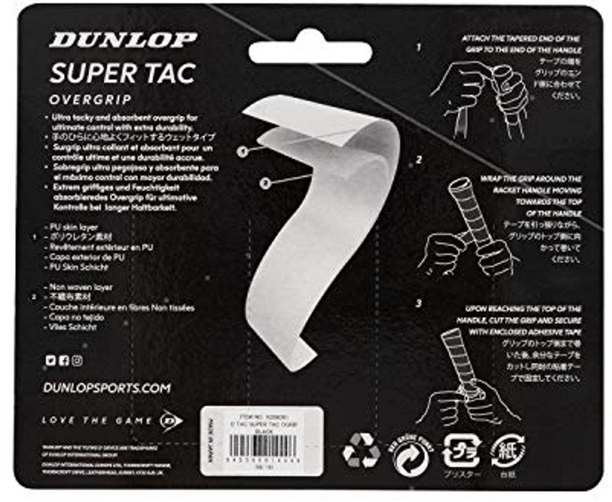 Tennis Overgrip voor Optimale Grip en Zweetabsorptie