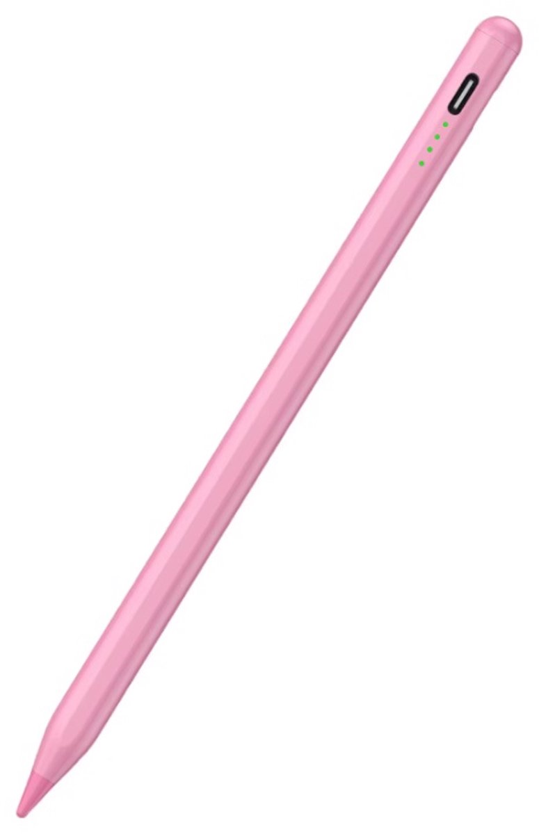 Stylus Pen voor iPad (vanaf 2018) – Magnetisch & Handpalmafwijzing – Apple Pencil alternatief – Kanteldetectie – Roze – Geschikt voor iPad Pro / Air / Mini