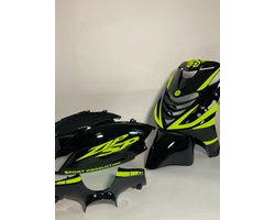 Piaggio Zip Stickerset - Sport Production - Fluor geel